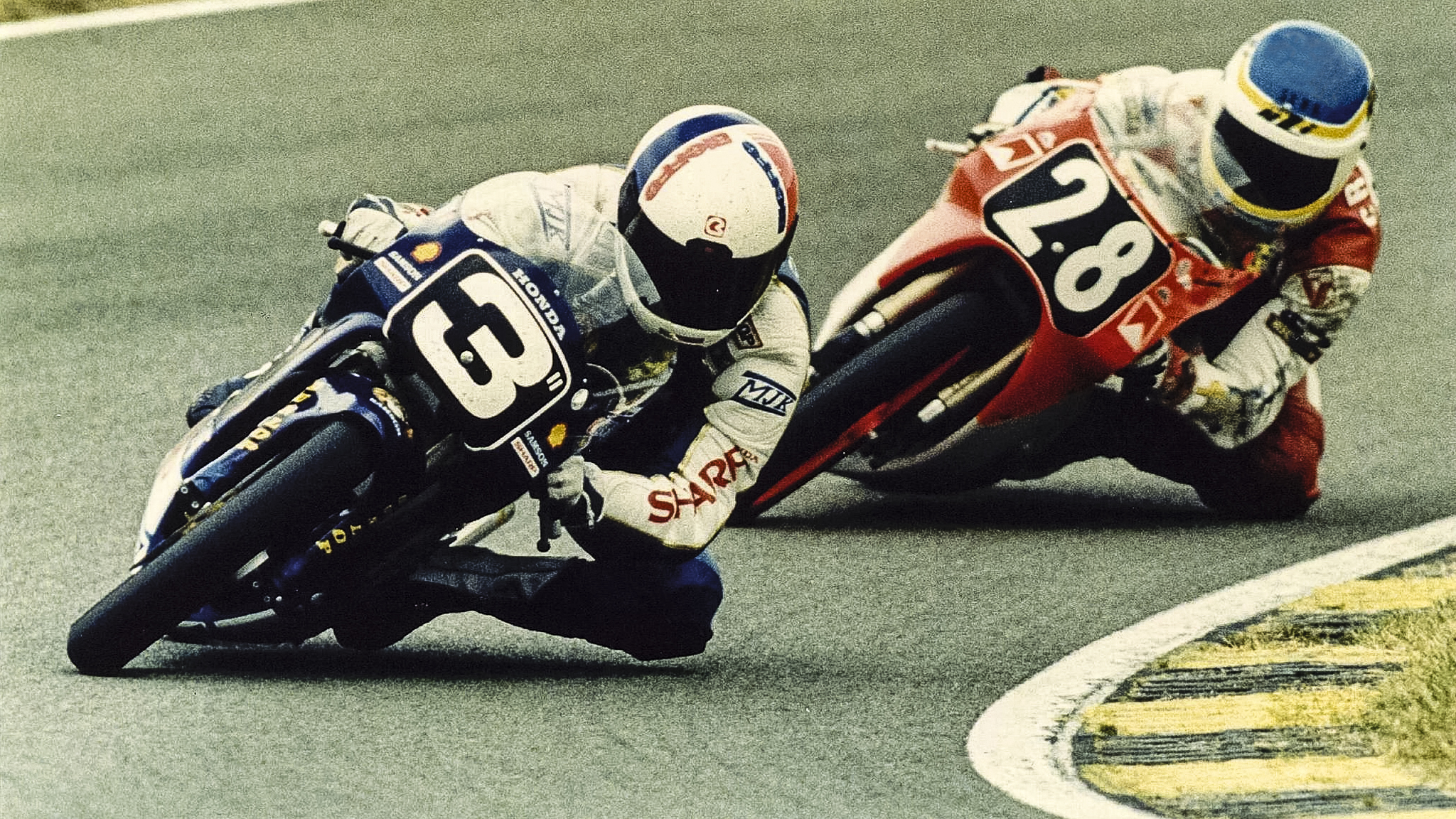 TT Assen 1989 Hans Spaan en Alex Criville