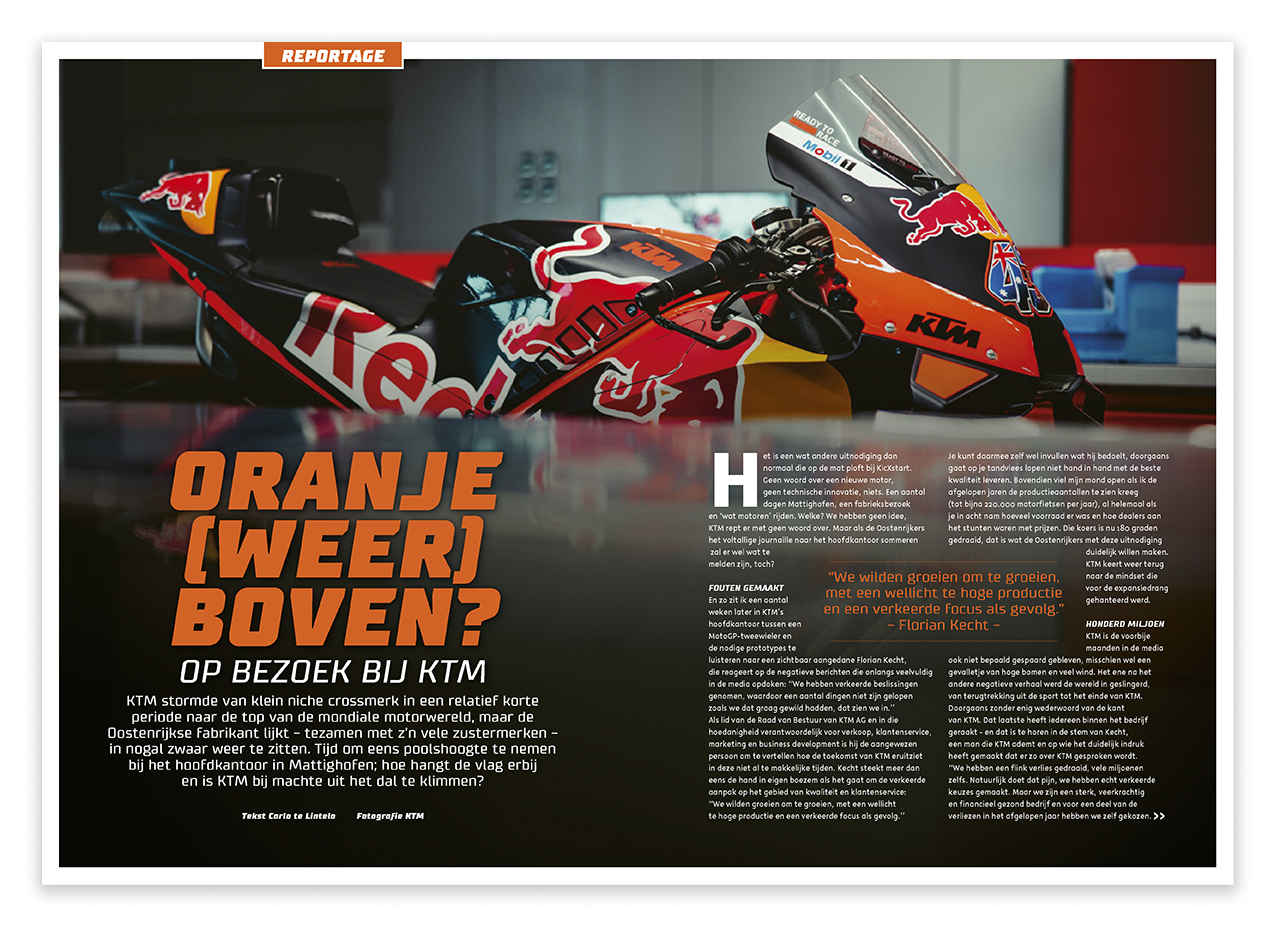 KTM Oranje boven